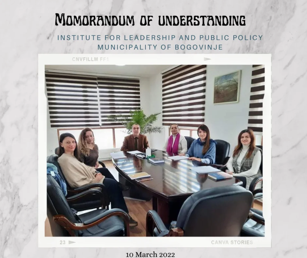Memorandum of Understanding - Municipality of Bogovinje